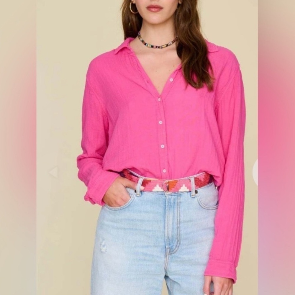 XIRENA SCOUT SHIRT PINK XS